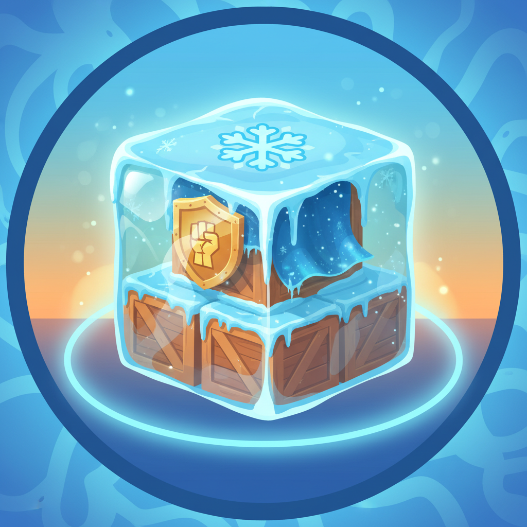 Bonus Frozen Floor de Tower Rush qui gèle et protège les gains accumulés